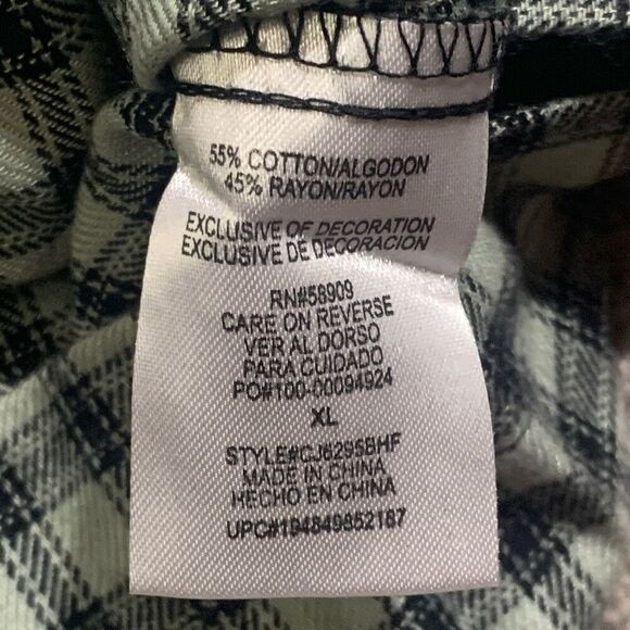 Copper Key Womens Size XL Wrap Skirt Green Black Plaid Side Tie Zip Closure NWT - Picture 4 of 8